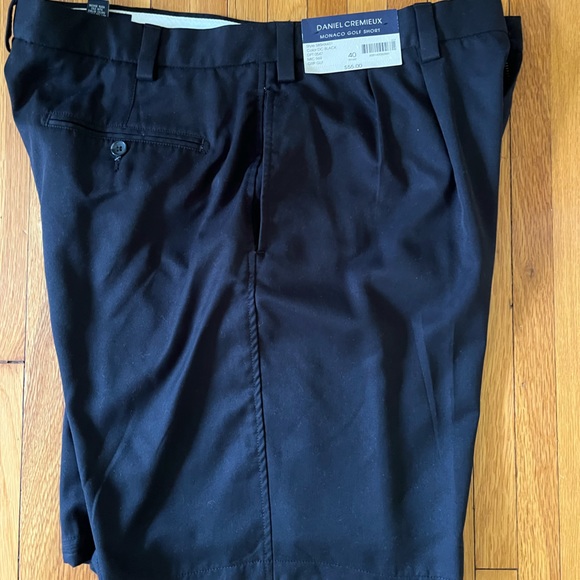 DANIEL CREMIEUX BLACK GOLF SHORTS BRAND NEW - Picture 2 of 6
